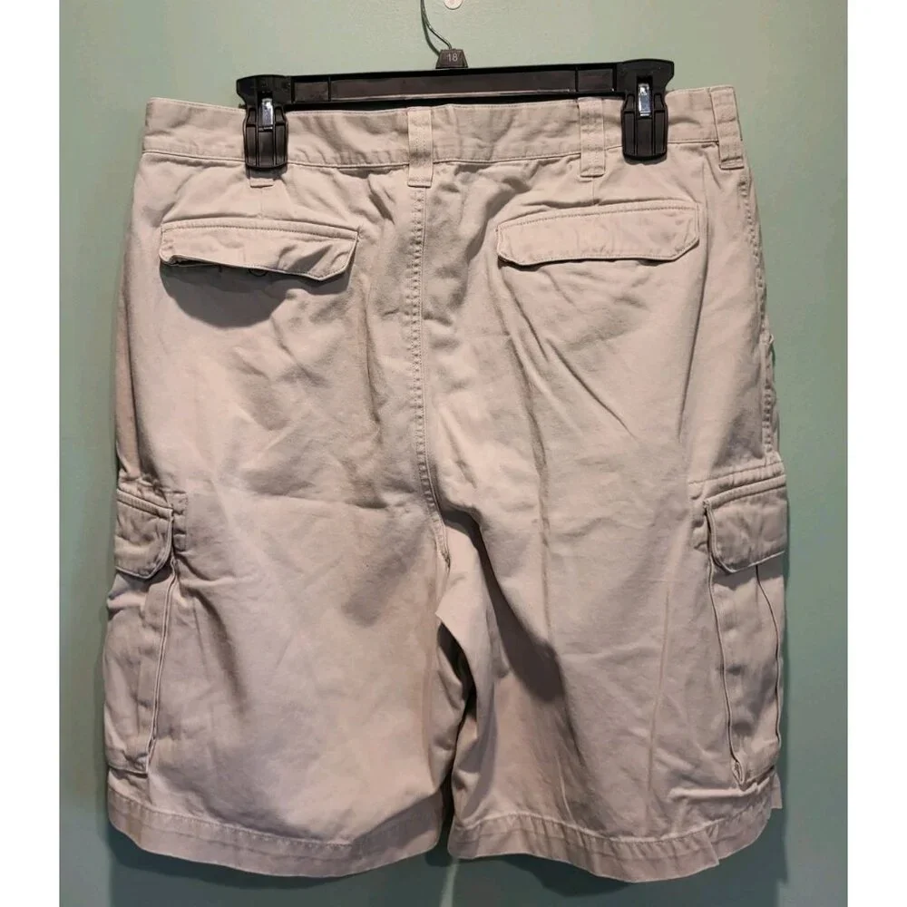 Vtg Tommy Hilfiger Beige Cargo Shorts Sz 38